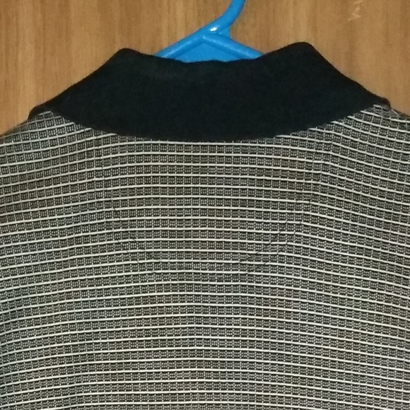 Pronto Uomo Men's Golf/Sport Shirt M Black/Tan - Picture 4 of 5